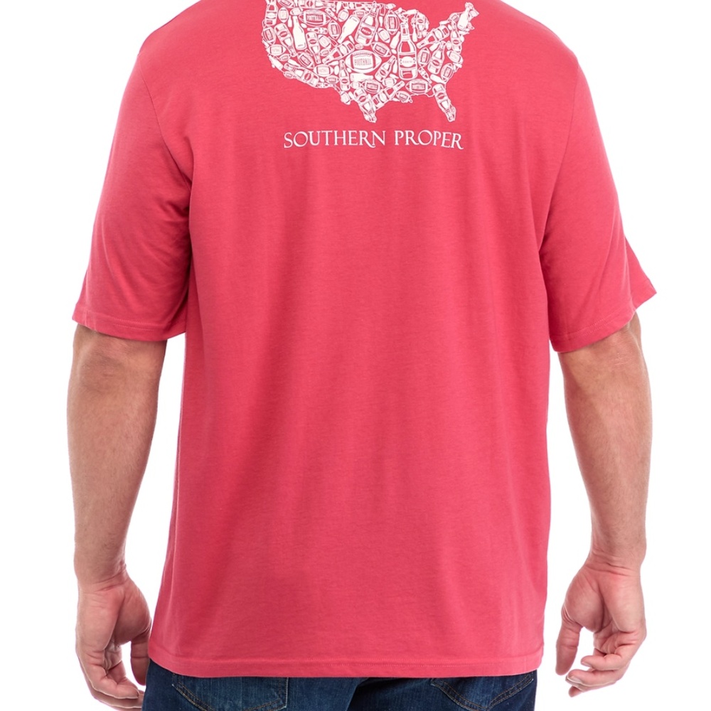 Southern Proper Big & Tall Short Sleeve Game Day Graphic T-Shirt